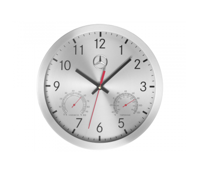 Настінний годинник Mercedes Wall Clock Silver