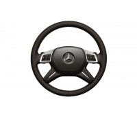 Шкіряне рульове колесо з Tiptronic та підігрівом коричневий для Mercedes W166 Шкіряне рульове колесо з Tiptronic та підігрівом коричневий для Mercedes W166