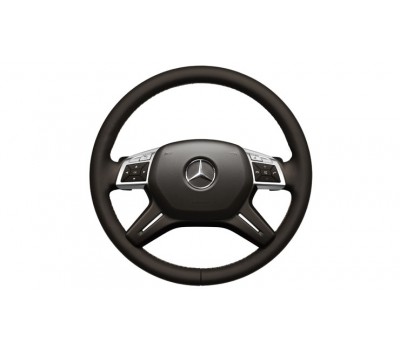 Шкіряне рульове колесо з Tiptronic та підігрівом коричневий для Mercedes W166 Шкіряне рульове колесо з Tiptronic та підігрівом коричневий для Mercedes W166