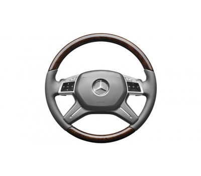 Шкіряне рульове колесо з ветло-коричневий/сірий для Mercedes W166 Шкіряне рульове колесо з ветло-коричневий/сірий для Mercedes W166
