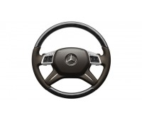 Шкіряне рульове колесо коричневий для Mercedes W166 Шкіряне рульове колесо коричневий для Mercedes W166