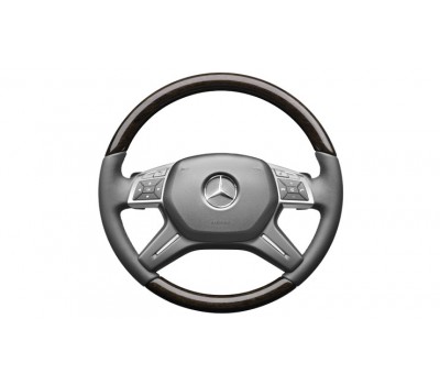 Шкіряне рульове колесо з сірий/коричневий для Mercedes W166 Шкіряне рульове колесо з сірий/коричневий для Mercedes W166