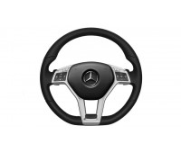 Шкіряне рульове колесо с LSP шкіра, чорний для Mercedes C204, S204, W204 Шкіряне рульове колесо с LSP шкіра, чорний для Mercedes C204, S204, W204