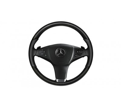 Шкіряне рулевое колесо дерево/шкіра чорний для Mercedes A207, C207