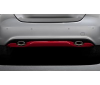 Дифузорна задня обробка фартуха, 2-трубна загрунтована для Mercedes W176