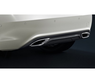 Заднє облицювання, вуглеродисте, 2-трубна для Mercedes W176 Заднє облицювання, вуглеродисте, 2-трубна для Mercedes W176