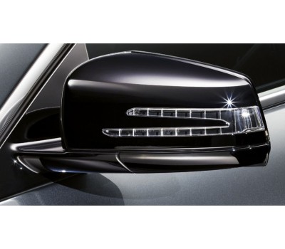 Корпус зовнішнього дзеркала, 2 шт. чорний для Mercedes W176, W246, W242EV, C204, S204, W204, C117, X117, C218, X218, A207, C207, S212, W212, X156, X204, W221